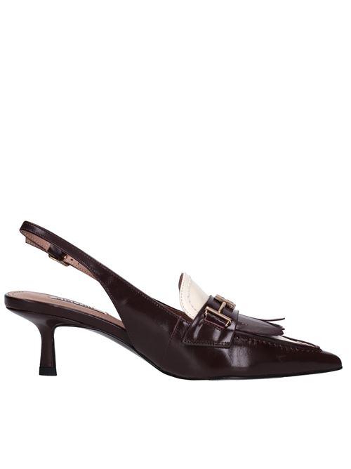 Décolleté slingback in pelle BIBI LOU | 676Z32VKBURGUNDI-BEIGE